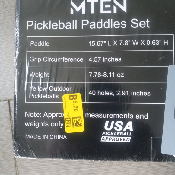 MTEN Pickleball Paddles Set—NIB! - Picture 10 of 11